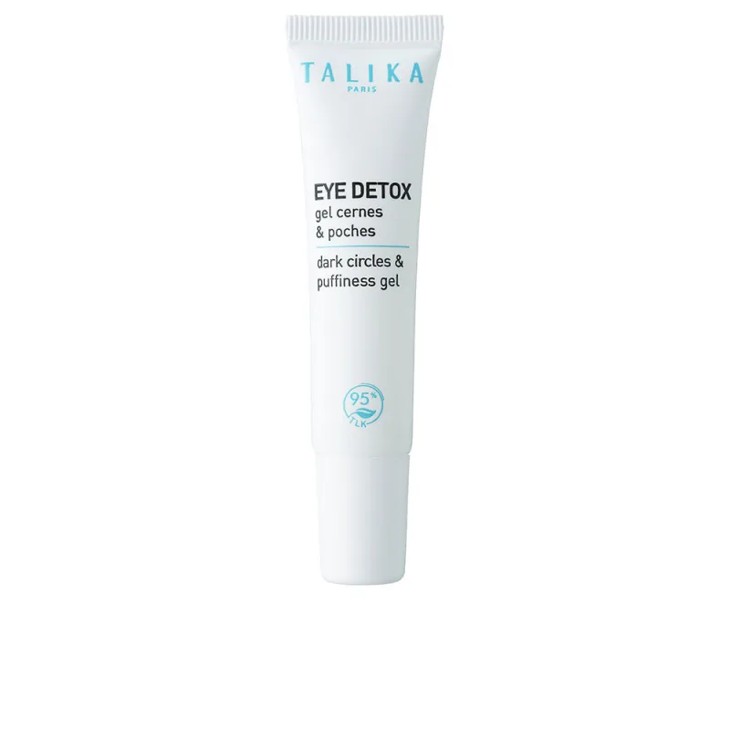 Talika Eye Detox Contour Gel | Gel Antifatiga con Chromadetox y Cafeína | Tratamiento Corrector de Bolsas y Ojeras con Ácido Hialurónico y Niacinamide para una Mirada Revitalizada | 10 ml