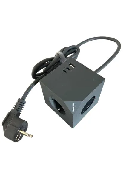 Power cube, 3 schuko outlets