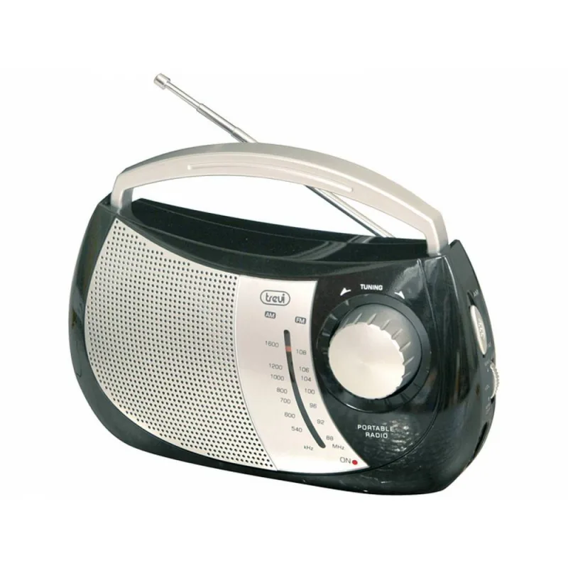Trevi RA 764 Portátil Negro - Radio (Portátil, Am,FM, 88-108 MHz, 540-1610 kHz, 0,5 W, Negro)