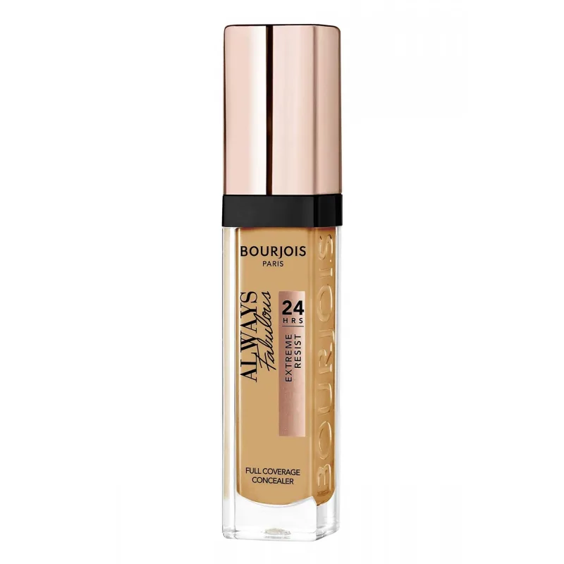 Corrector Bourjois Always Fabulous, Alta Cobertura, Acabado Terciopelo, Larga Duración, Hidratante, SPF 20, Tono 450, 6 ml