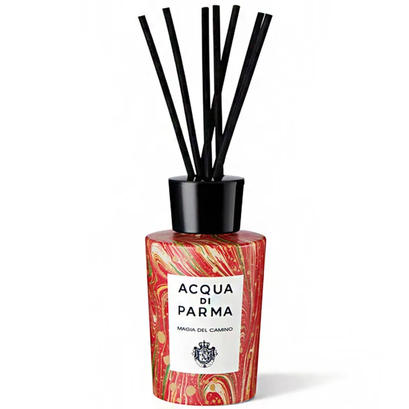 Acqua di Parma Magia del Camino Stick Aroma Reed Diffuser, 180ml, Ambientador Unisex, Fragancia Refrescante para el Hogar, Bienestar