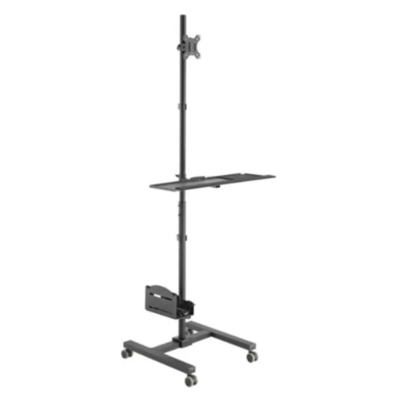 Equip 650171 Soporte Monitor de Suelo con Ruedas Workstation 1 Pantalla 17"-32" 8KG Negro