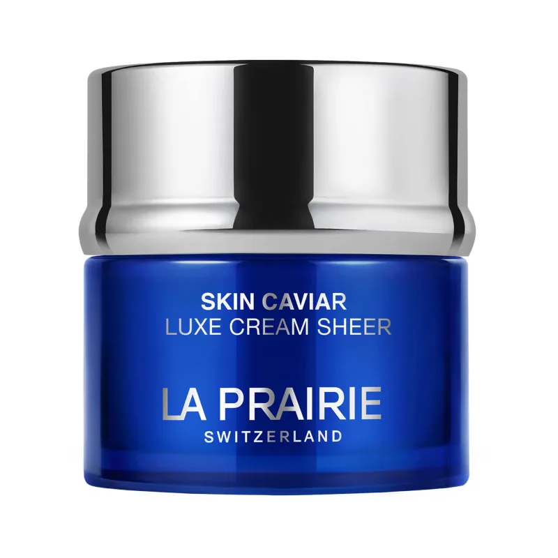 La Prairie, Skin Caviar Luxe Cream Sheer, crema anti-edad con extracto de caviar, para rostro, 100 ml, hidratación intensa y rejuvenecedora