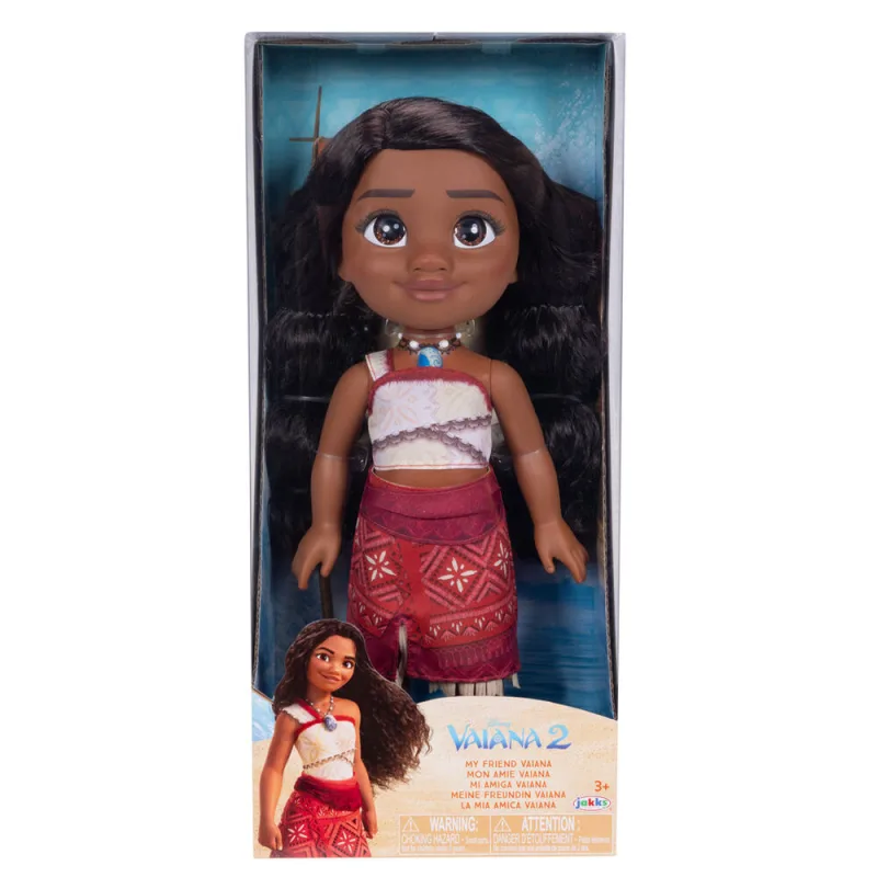 Disney Vaiana - Muñeca Vaiana 38 cm con Accesorios y Totalmente Articulada - Jakks Pacific