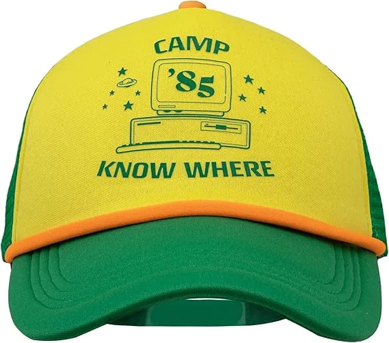 Cinereplicas Stranger Things - Gorra de béisbol Camp Know Where - Licencia Oficial Multicolor, 7 1/2