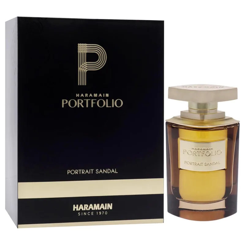 Portfolio Potrait Scandal de Al Haramain para unisex, spray EDP de 2.5 onzas