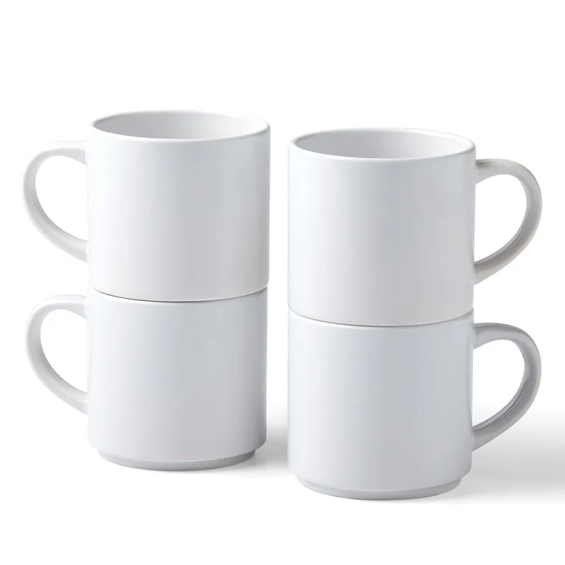 Cricut Tazas apilables en blanco | Blanco | 300 ml (10 onzas) | 4 tazas de sublimación de tinta infusible | para uso en taza prensa de tinta infusible 2009392