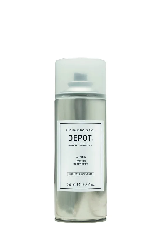 Depot, 300 Hair Stylings No. 306, Pro-Vitamina B5, Spray para el Cabello, Definición y Control, Fijación Fuerte, 400 ml