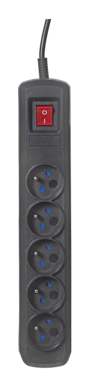 Activejet ACP-5GN 3M CZ base múltiple 5 salidas AC Interior Negro