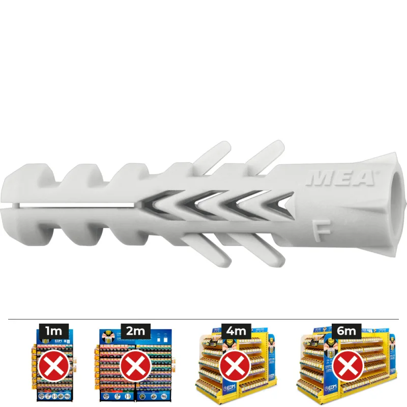 Apolo Mea 914Nf - Taco de Nylon Standard Nf Diámetro 14 Mm, 20 Unidades