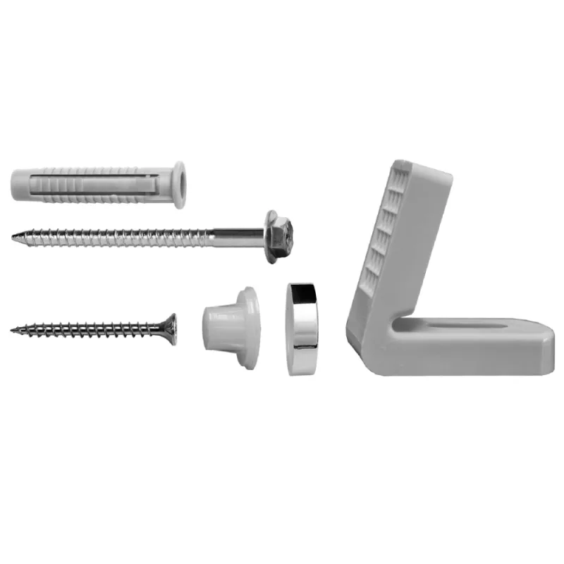 CELO FRH30 - Fijación horizontal de WC FRH con angular de nylon y tornillo PZ 5x45 mm (Envase 30 ud)
