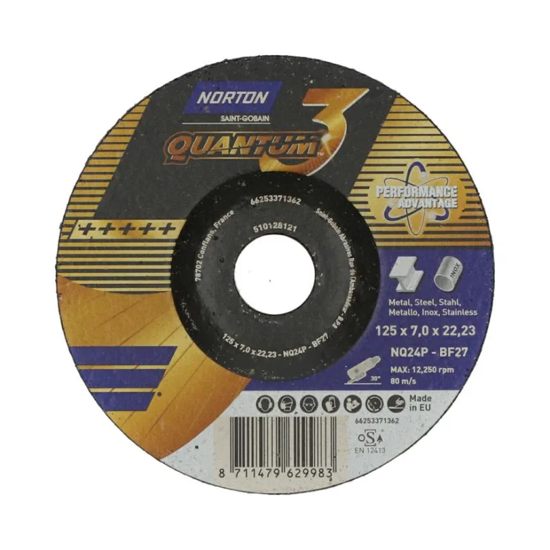 Flexovit 66253371362 - Nq24p-125x7.0x22.23-t27 nor-quantum 3