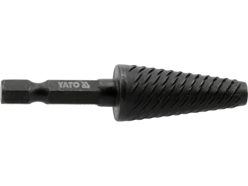 YATO, modelo YT-61750, Fresa troncales para metal 15mm, hexagonal, ideal para cortes precisos en metal, herramienta profesional de alta durabilidad