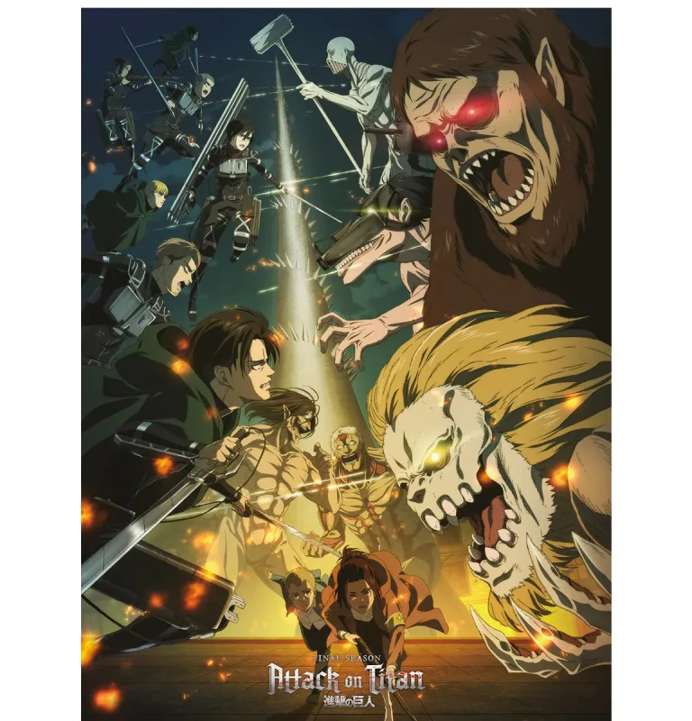 ABYstyle GBEye - El ataque de los titans Set 2 Chibi Posters Set 2, Multicolor, 52 x 38 cm