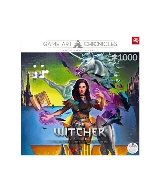 Puzzle good loot gaming 1000 game art chronicles the witcher yennefer & salvador dali