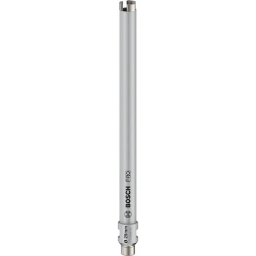 Bosch 1 x PRO Core Cutter wet para broca de diamante, G1/2" (para hormigón, hormigón armado, diámetro de 25 mm, accesorio profesional de broca de diamante)