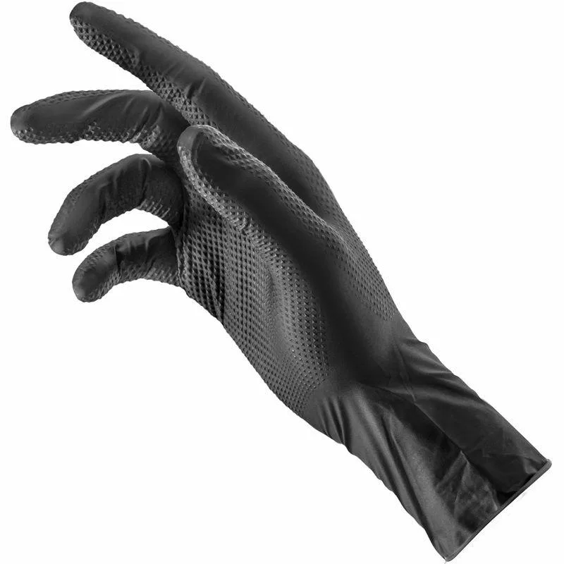 Guantes Garage Monkey, tamaño XL/10, color negro, 10 unidades, guantes resistentes y cómodos para trabajo en garaje y tareas mecánicas.