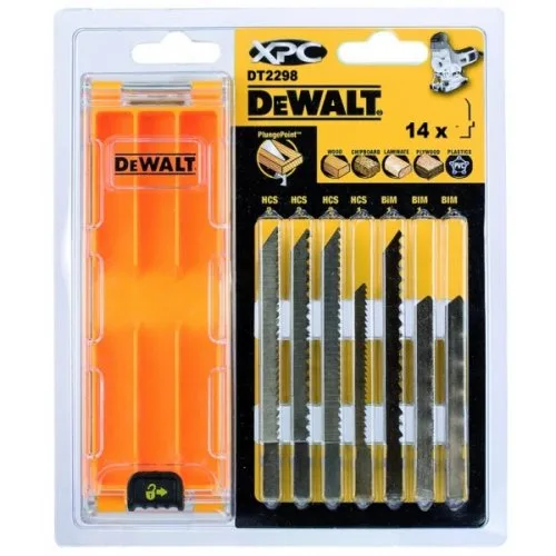 Dewalt brzeszczot do wyrzynarki mix 14szt. drewno/laminat/pcv