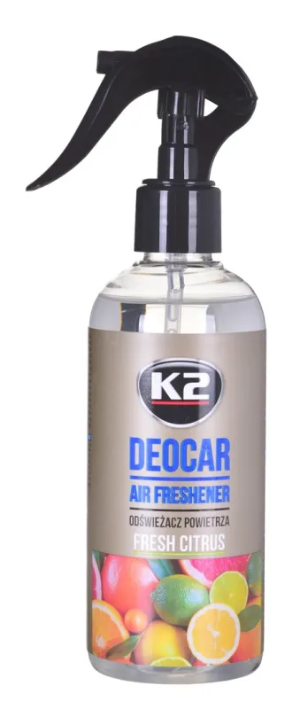K2 CAYON Spray Ambientador - Eliminador de Olores - Spray Ambientador para Coche, Oficina y Hogar - Más de 700 Aplicaciones 250 ml (Cítricos Frescos)