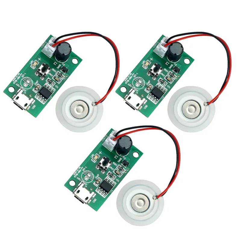 VENOAL 3piezas 20MM Ultrasónico Fabricante de Niebla Atomizador Transductor Atomizador Placa de Película Accesorios