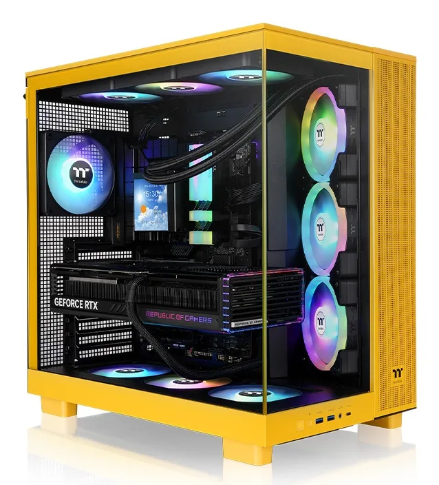 Thermaltake View 380 XL TG ARGB Midi Tower Amarillo