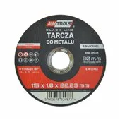 Aw, Disco de corte 115*1,0mm Black Line, para metal, alta resistencia al desgaste, cortes rápidos y precisos, ideal para trabajos en metal