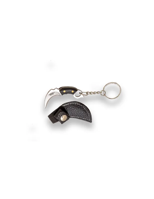 Llavero Karambit Satin, modelo JKR0831, cuchilla decorativa de 3 cm, total 5,6 cm, diseño compacto y elegante, ideal para coleccionistas o uso diario como accesorio