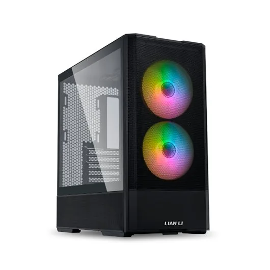 Lian Li LANCOOL 207 G99.LAN207DX.in - Caja de Ordenador Digital de Media Torre para Videojuegos, Color Negro | Soporte ATX/Micro-ATX/Mini-ITX | 4 Ventiladores preinstalados