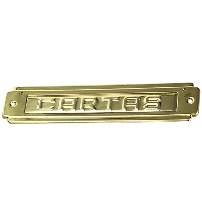 Saturnia 3120280 Placa Buzón Latón Pulido