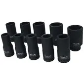 Adler Llave de impacto larga 3/4" 36mm, herramienta profesional para montaje y mantenimiento mecánico, diseño reforzado, recubrimiento protector, materiales resistentes, color metálico.