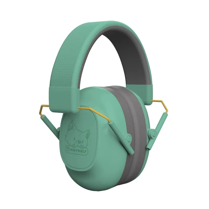 KIDYWOLF Kidynoise - Casco antiruido - Green, verde, enfant