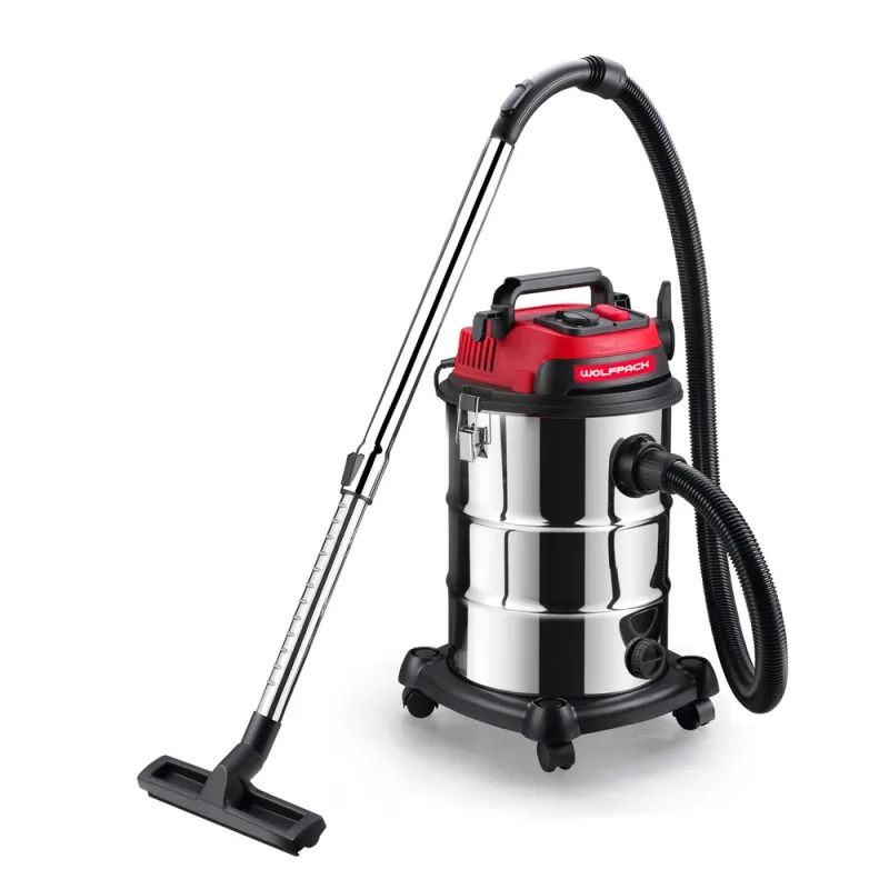Aspirador Inoxidable 30 Litros / 1400 Watt. Interruptor Sincronizado.