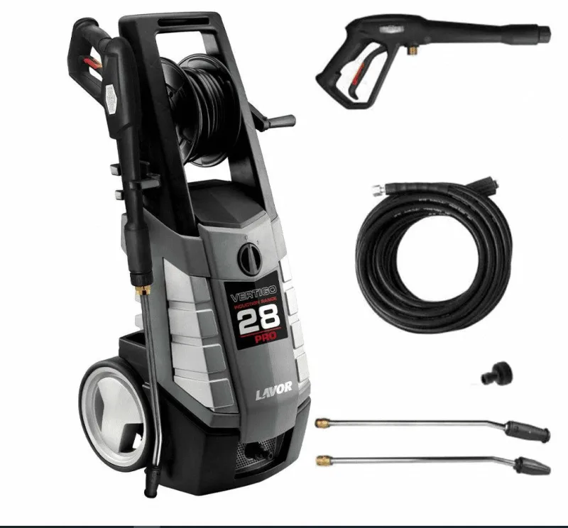 LAVOR Vertigo 28 Pro Limpiadora de alta presión o Hidrolimpiadora Vertical Eléctrico 510 l/h 2800 W Negro, Gris