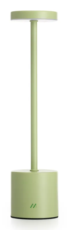 Muitomas, Lámpara de mesa UpDown, inalámbrica y recargable con puerto USB-C, diferentes tonos de luz, autonomía de 15 horas, color verde salvia