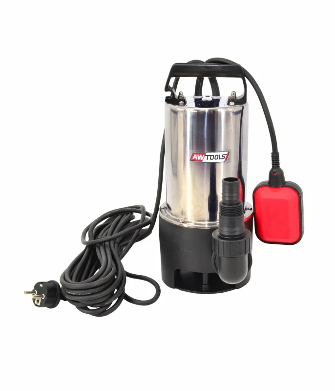 Awtools pompa inox wody brudnej z pływakiem 1100w