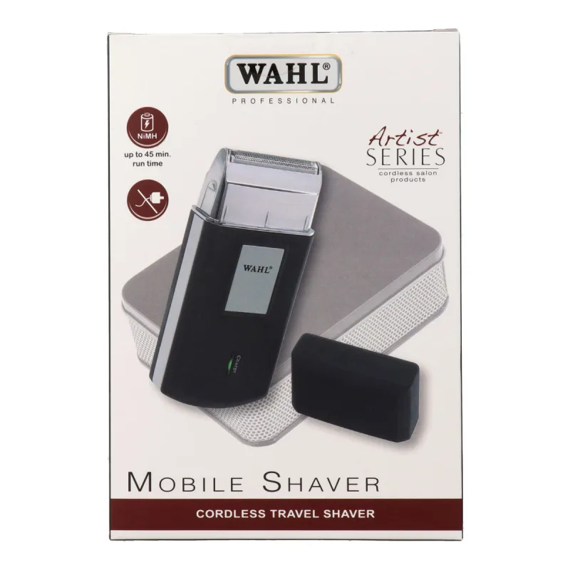 Wahl Mobile Shaver - Afeitadora Eléctrica Inalámbrica con Estuche de Viaje - Lámina Flexible para un Afeitado Muy Apurado