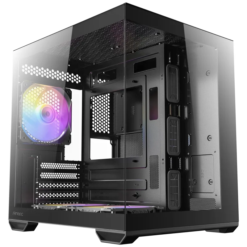 ANTEC CX60M ARGB - Caja de Ordenador Mini Tower Micro-ATX, Color Negro