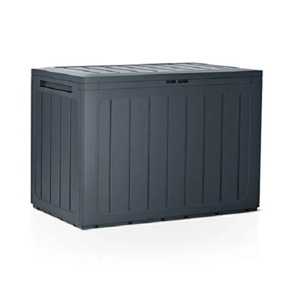 Baul de Jardin 190 litros Prosperplast Boardebox de plastico en Color Antracita 78 x 43,3 x 55 cm
