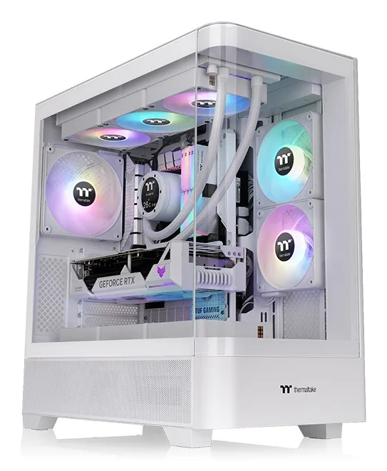 Thermaltake View 290 TG ARGB, Mid Tower Chassis, Snow