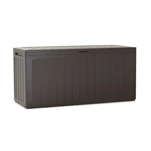Baul de Jardin 280 litros Prosperplast Boardebox de plastico en Color Ocre Oscuro 116 x 43,3 x 55 cm