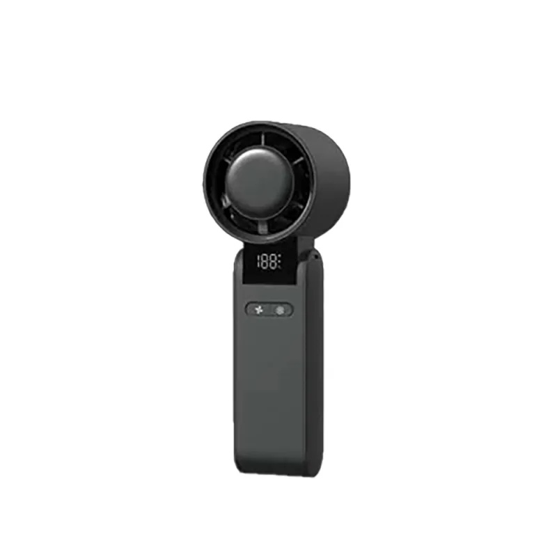 Ventilador de mano recargable, 4000 mah, negro