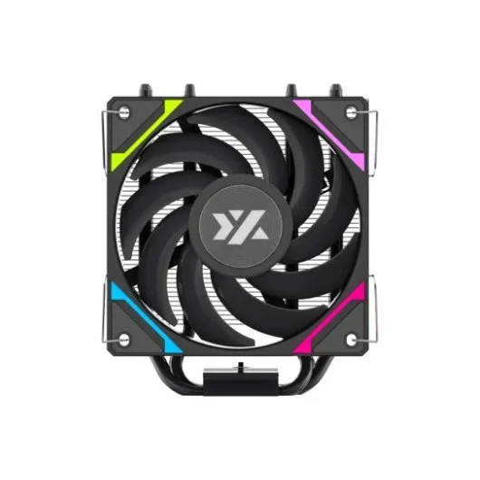 XYZ THERMAX 4, DISIPADOR CPU,4 HEATPIPES, VENTILADOR VORTEX ALTO RENDIMIENTO, 120MM, NEGRO