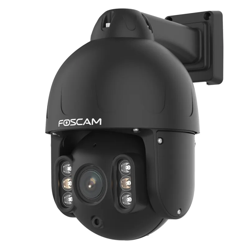 Foscam SD8EP PoE Überwachungskamera Schwarz 8MP (3840x2160), Power over Ethernet, Schwenk- und Neigefunktion, 4x optischer Zoom (SD8EP-B)
