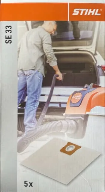 Stihl Pack de 5 bolsas de filtro para aspiradora SE 33