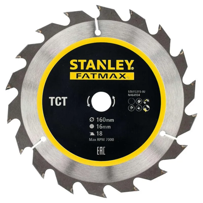 Stanley Accesorios Sta15315- XJ Hoja Tct 160 x 16 x 18 Dientes
