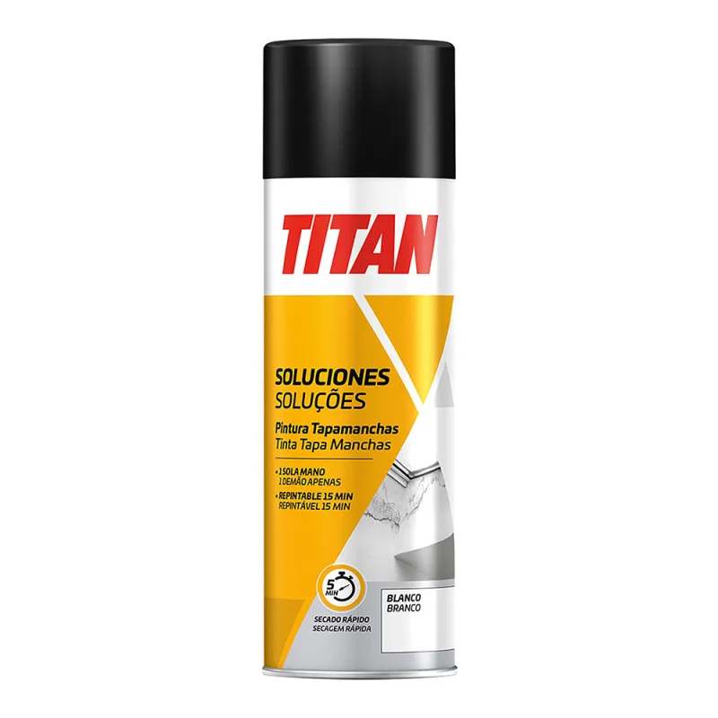 Spray pintura tapamanchas blanca, mate, 500 ml