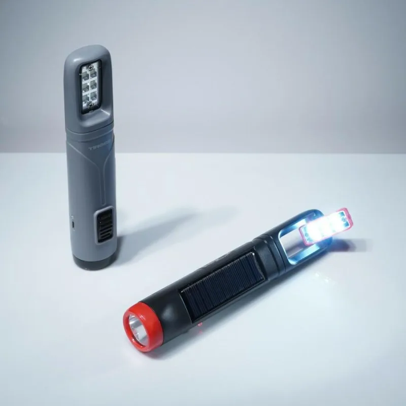 Tiross latarka akumulatorowa solarna 1w led 6 smd