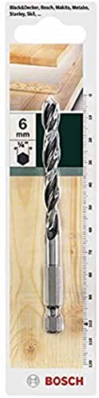 Bosch Accessories 2609255150 6 mm de diámetro adaptadores hexagonales para taladro brocas madera