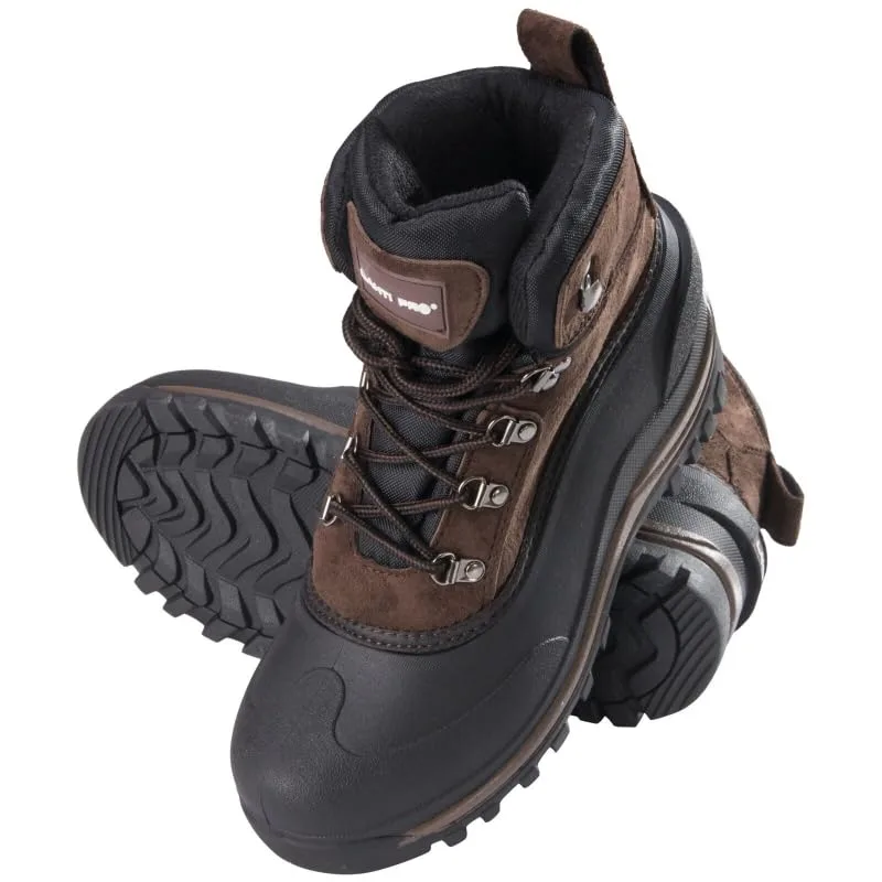 Botas de invierno para hombre Lahti Pro, botas para nieve, botas de tiempo libre, marrones, marrón, 42