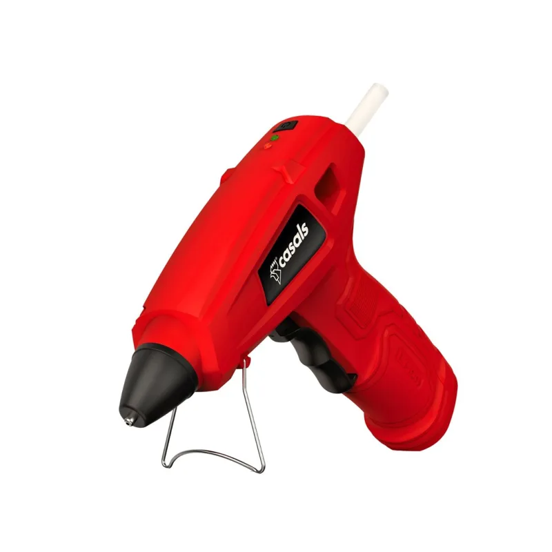 Casals - Pistola de Silicona Caliente a Batería 1300mAh | 4V | Listo en 15seg | Antigoteo | Cargador USB 2.0| Apagado Automático | 3 Barras Pegamento | Ideal para Decoración Bricolaje Manualidades